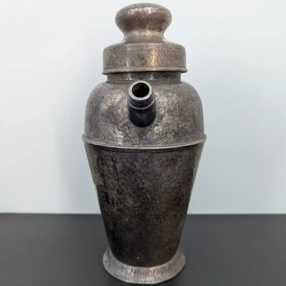 Vintage Art Deco Silver-Plated Cocktail Shaker Bernard Rice’s Sons Apollo No 339